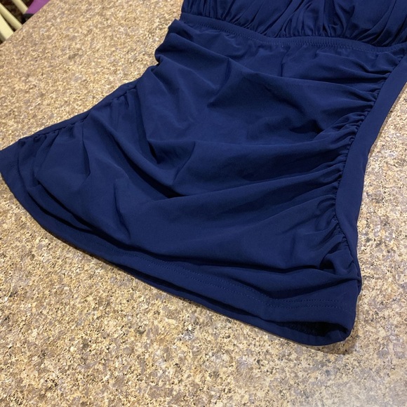NWT Profile By Gottex Navy Blue Tankini Top 6 (Swim Top Only) - Picture 4 of 17